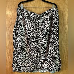 Leopard wrap skirt
